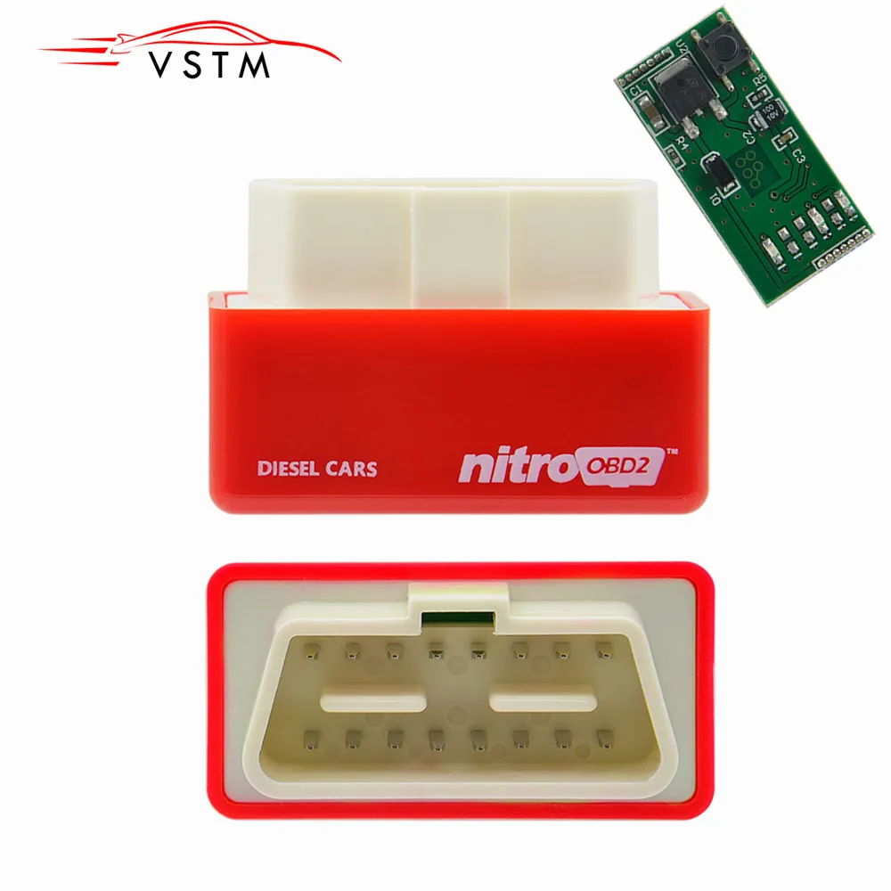 Чип-тюнинг автомобильный Nitro чип-тюнинг с разъемом OBD2 работает дизельными