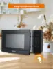 CHEF 1.6 Cubic Foot Microwave with 10 Power Levels, Small Microwave with Push Button Child Safety Lock, 1100 Watt Microwave 5