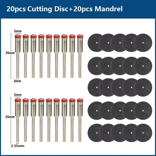 CMCP 32mm Abrasive Cutting Disc With Mandrels Grinding Wheels For Dremel Accesories Metal Cutting Rotary Tool Saw Blade - Image 15
