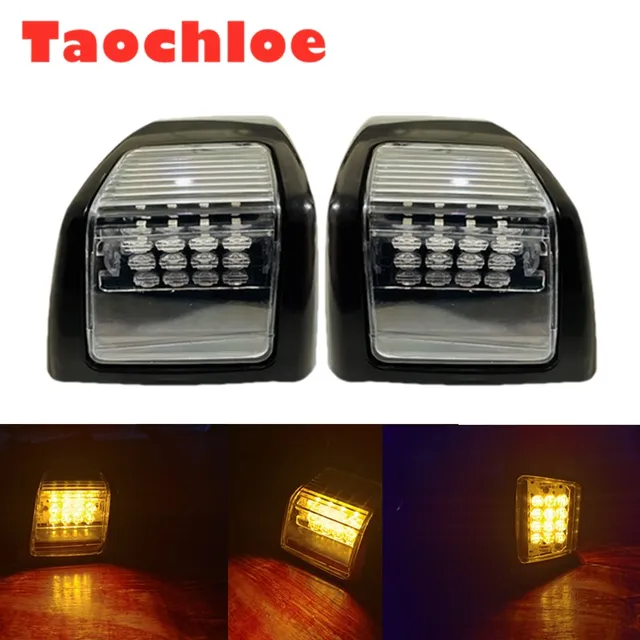 1pc RH / LH 24V Amber Led Side Marker Lamp for Volvo FH FM truck corner Lights E4 E APPROVE Right Left Oem 82114500 82114506