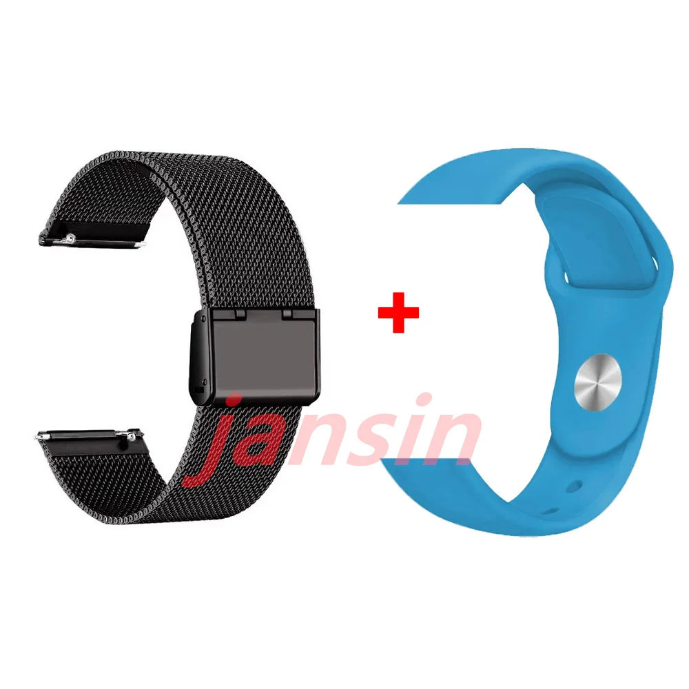Dual-Pack Metal Watch Strap - 20mm/22mm Replacement Bands
