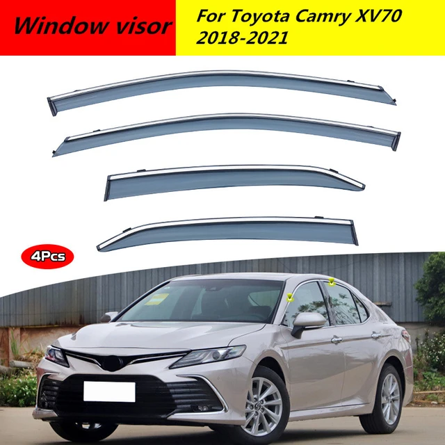 Für Toyota Camry XV70 2018 2019 2020 2021 Edelstahl Teile Chrom Fenster  Trim Auto Abdeckung Wasserdicht Visiere Zubehör - AliExpress