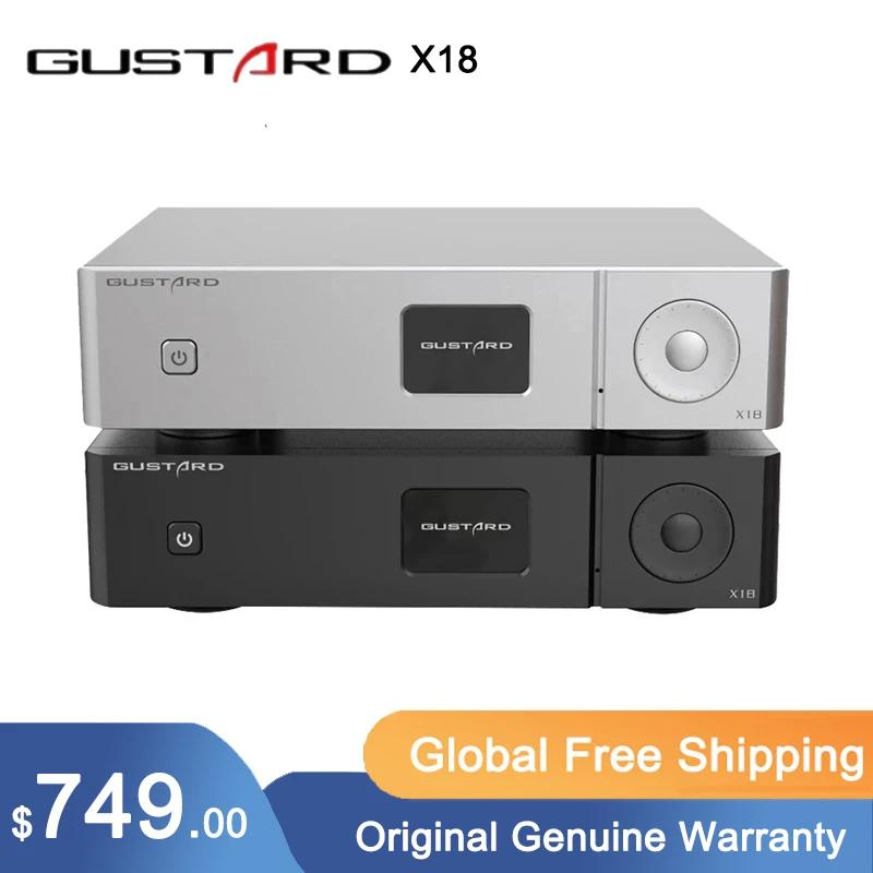 

Gustard X18 Decoder MQA ES9038 PRO Bluetooth 5.0 XU216 Processor LDAC HD PCM768kHz DSD512 High-Performance Audio DAC