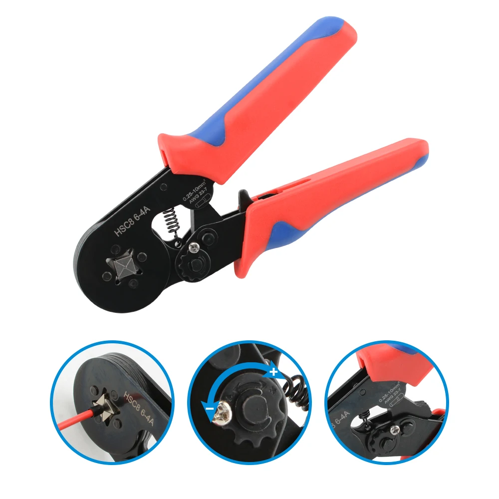 Tubular Terminal Crimping Tool Kit with Storage Box
