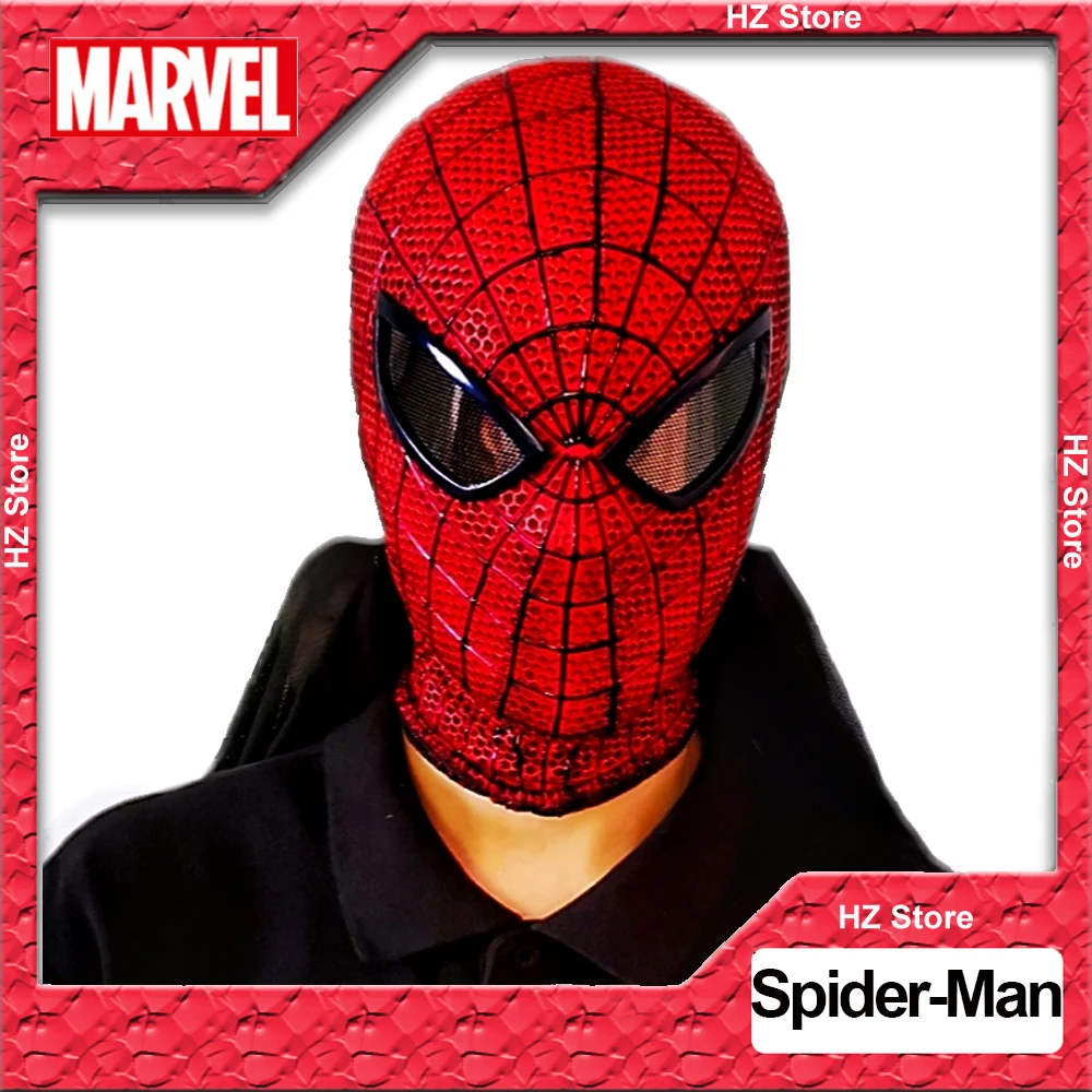 Marvel-Increíble máscara de Spiderman con concha para la cabeza 1:1 3D, máscaras  de Cosplay hechas a mano, regalo de cumpleaños - AliExpress