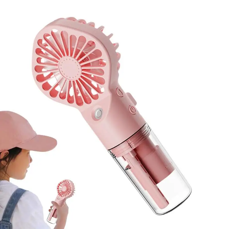 

Water Cooling Fan Mist Humidifier Fan Portable Camping Gear Fan Spray Humidifier Small Fan With 4 Speeds