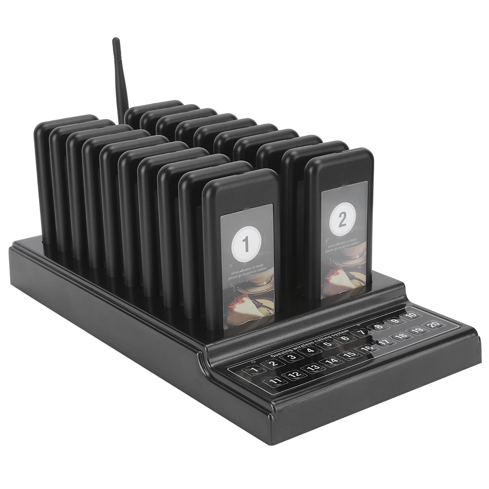 SU-68G Wireless Calling System Pager 10/20 Channels for Restaurant Bar Nursery Cafe