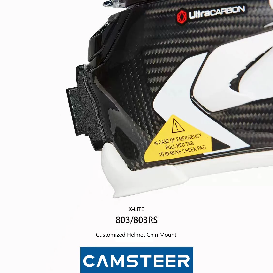 Camber-personalizado Cnc Alumínio Capacete Chin Mount para Gopro Max Hero 10 Insta360one x2 Dji Akaso Câmera X803rs - Image 6