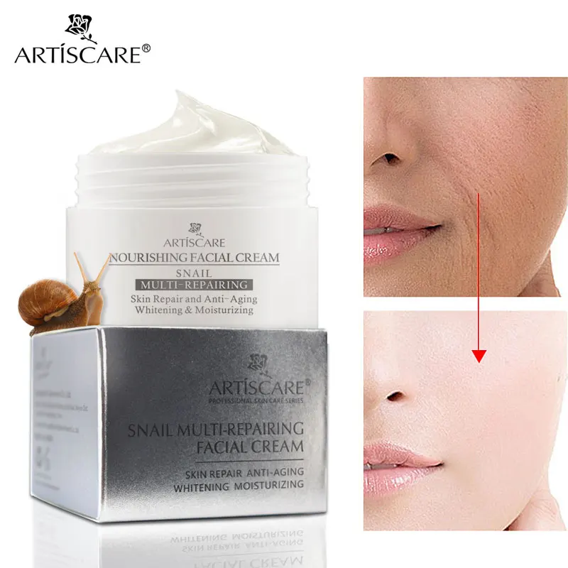 ARTISCARE Snail Repair Facial Cream Anti Aging Oil-Control Face Cream Anti Wrinkle Shrink Pores Moisturizing Lifting Skin Care