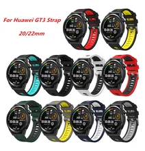 

20mm/22mm Strap For Samsung Galaxy Watch 4 46MM Active 2/3 Gear S3 Huawei GT2/3 Silicone watchband Huami Amazfit bip Bracelet