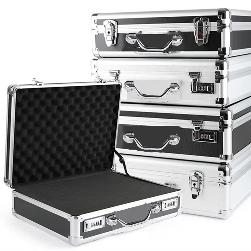 Aluminum Tool Box Password Toolbox Equipment Instrument Hard Pelican Case Storage Box with Shockproof Sponge Tool Hard case tool case,instrument box,storage box,storage case,tool box