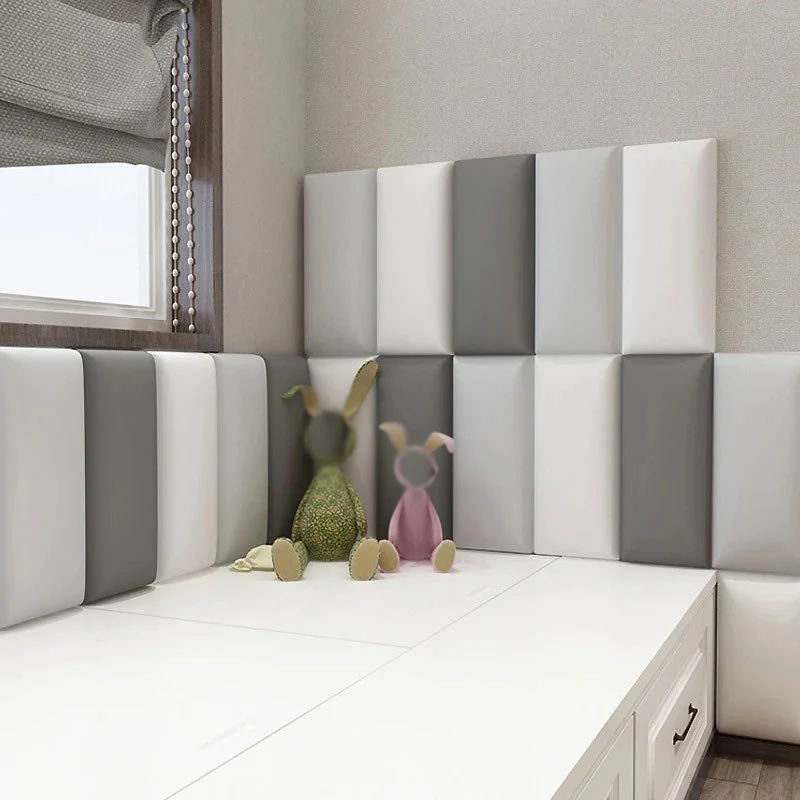Bed Headboard Sticker Bed Headboards 3D Wall Sticker Self-adhesive Head Board Wall Panels Cabecero Cama 135 Bed Head Tete De Lit Cabezal De Cama
