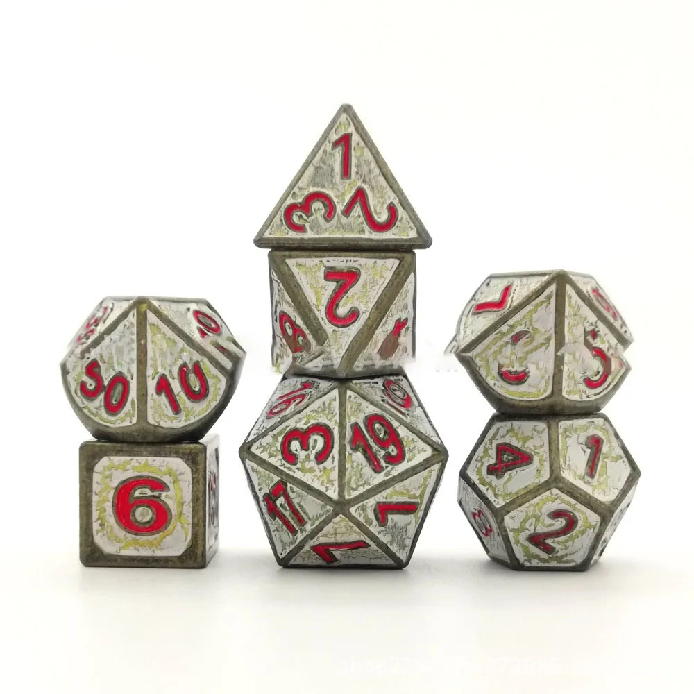 Dice Ring Silver Metal Triquetra | DND Convention Cosplay