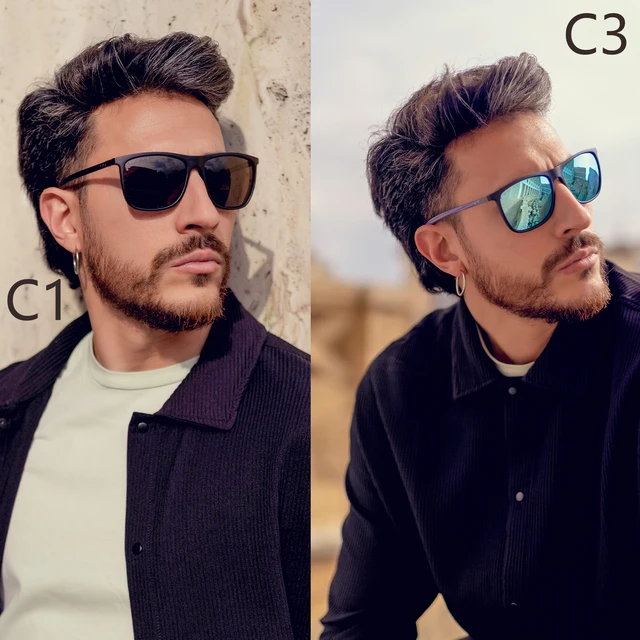 Occhiali Da Sole Uomo Polarizzati In Fibra Di Carbonio - Sport, Pesca, Guida - Foto 8