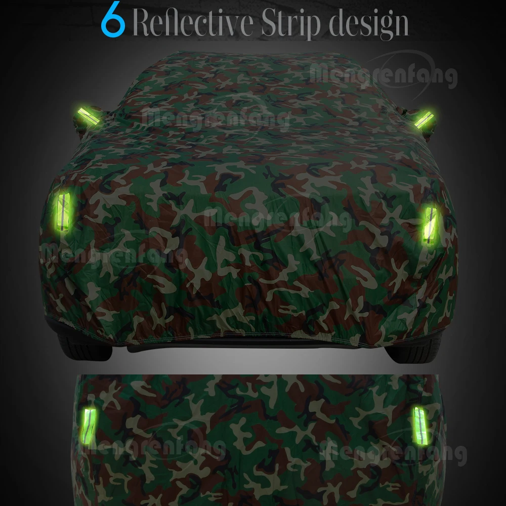 Camouflage Waterproof Car Cover For VW Volkswagen Golf 1974-2023 Outdoor  Auto UV Sun Rain Snow Dust Protection Cover Windproof