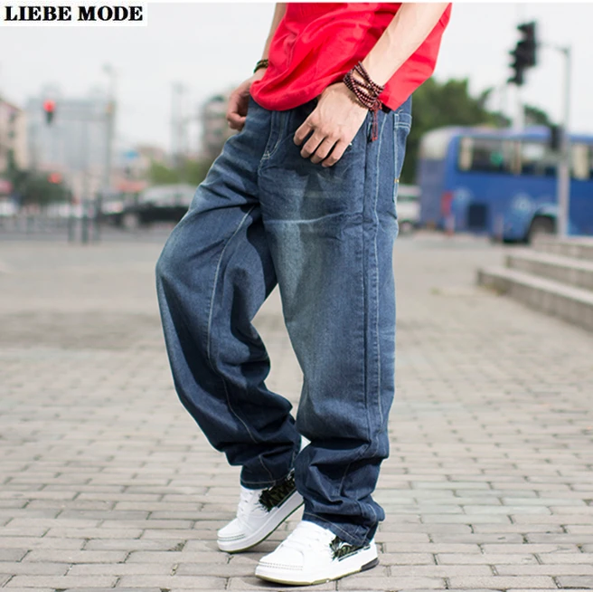 Male Hip Hop Baggy Jeans Trousers For 