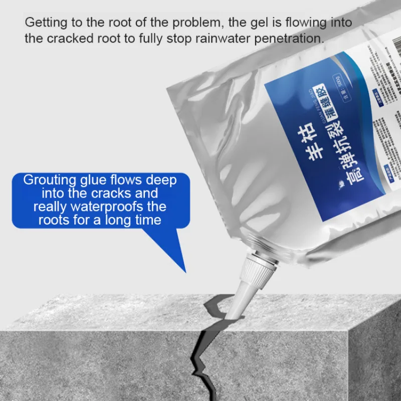 Quick Drying Roof Floor Crack Repair Grouting Adhesive Leak Repair Waterproof Gum Roof Leaking Waterproof Material
