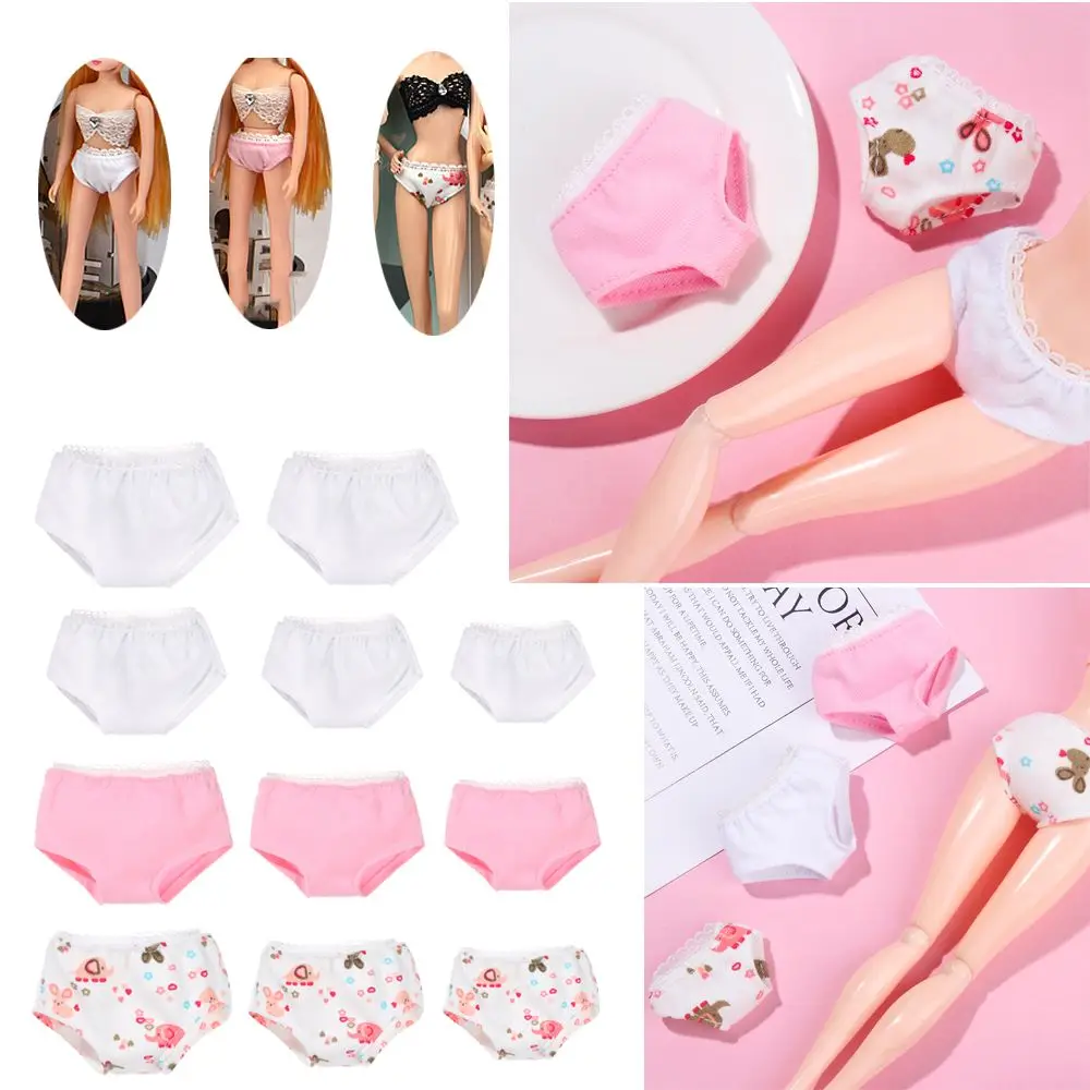 30-60cm Puppe Kleidung Spitze Baumwolle Slips süße ob11 Puppe Unterhose geeignet für 1/12 1/6 1/4 1/3 Puppen Zubehör Kinderspiel zeug – Detail 1