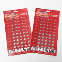 50PCS 1.55V AG13 pila LR44 L AG1 AG3 AG4 AG10 AG12 SR44 Button Batteries A76 LR1154 GP7 Cell Coin Watch Toys Remote Battery - Image 2