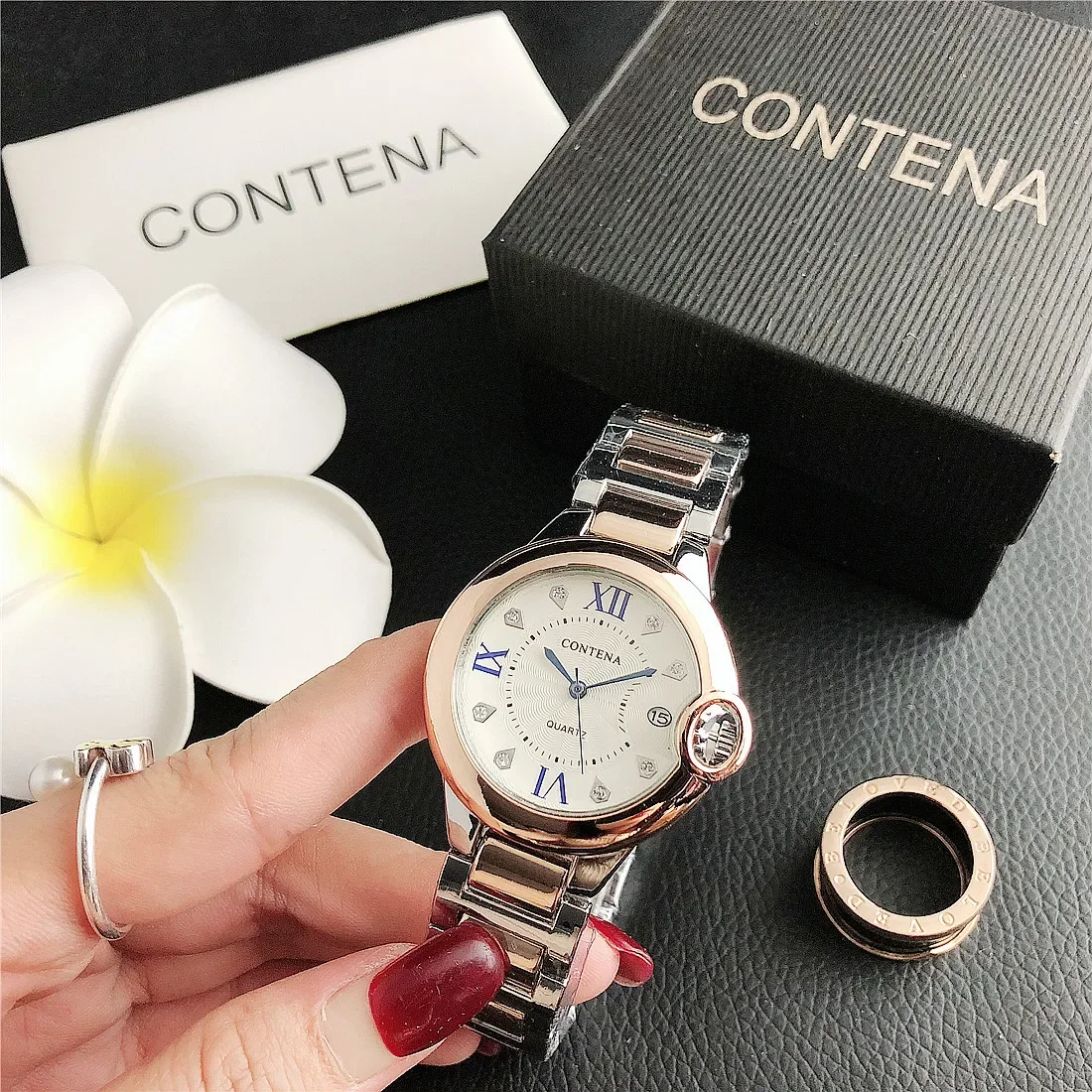 

NO.2 women fahsion brand wristwatches quartz luxury brand women watches diamond clock gifts for women reloj