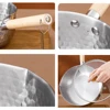 430 Stainless Steel Soup Pot Japanese-style Snow Pot Flat Bottom Non-stick Wok Wooden Handle Stew Pot Milk Pot Kitchen Cookware 4