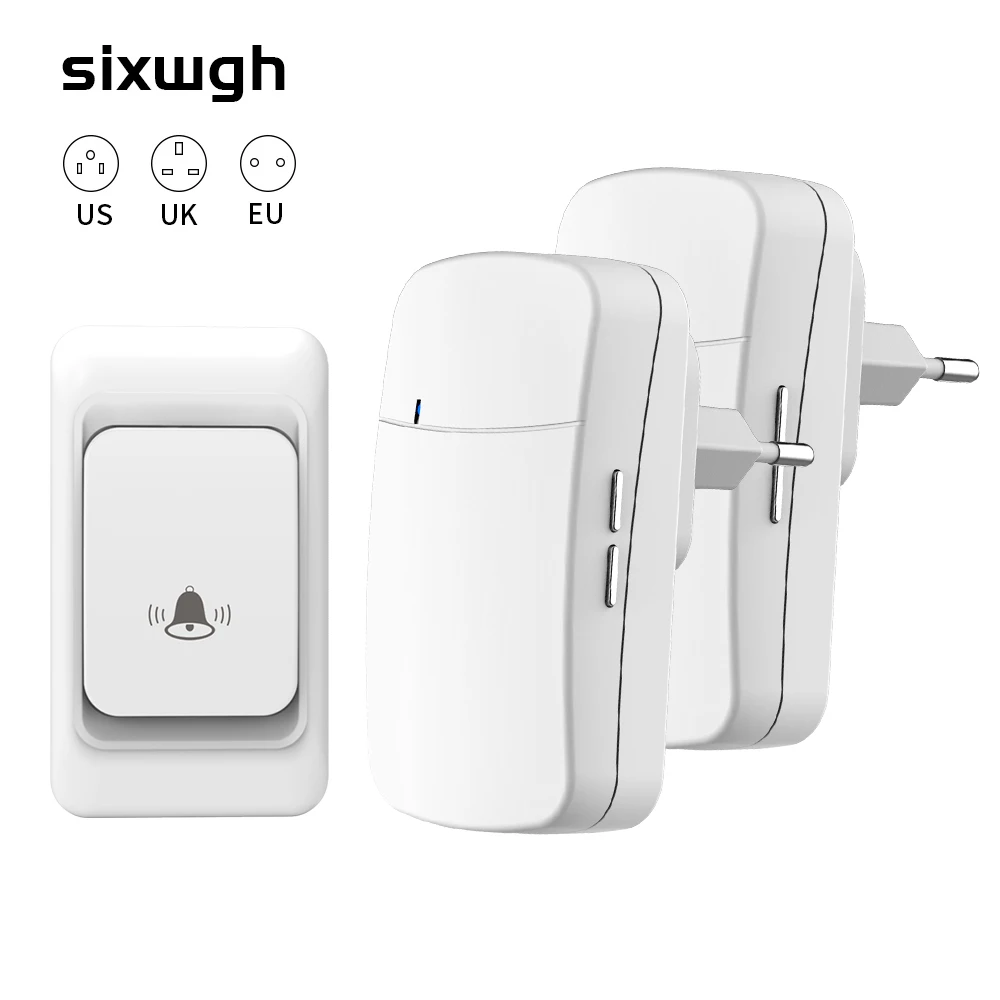Outdoor Wireless Door Bell Chime Kit Controle Remoto Home Bem-vindo Meu Anel Melody 300m