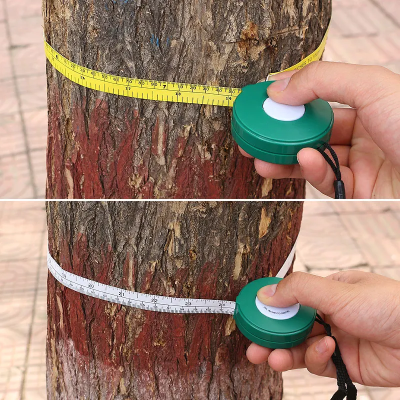 Metro a nastro per il diametro degli alberi 2000 mm 79 pollici nastro di misurazione retrattile morbido in PVC strumento di misurazione professionale per righello per alberi da giardinaggio