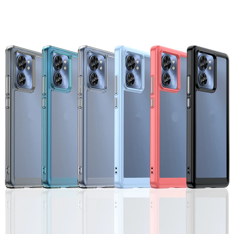 Per Motorola Edge 40 Custodia Moto Edge 40 Custodia Luxury Silicone Capa Clear Bumper Silicone Tpu Protect Motorola Edge 40 Neo Cover