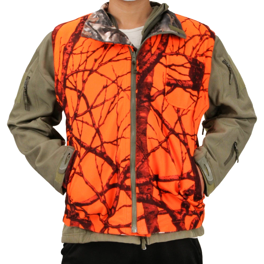 Reversible Hunting Camouflage Jacket  Hunting Clothing Orange Camouflage -  M-4xl - Aliexpress