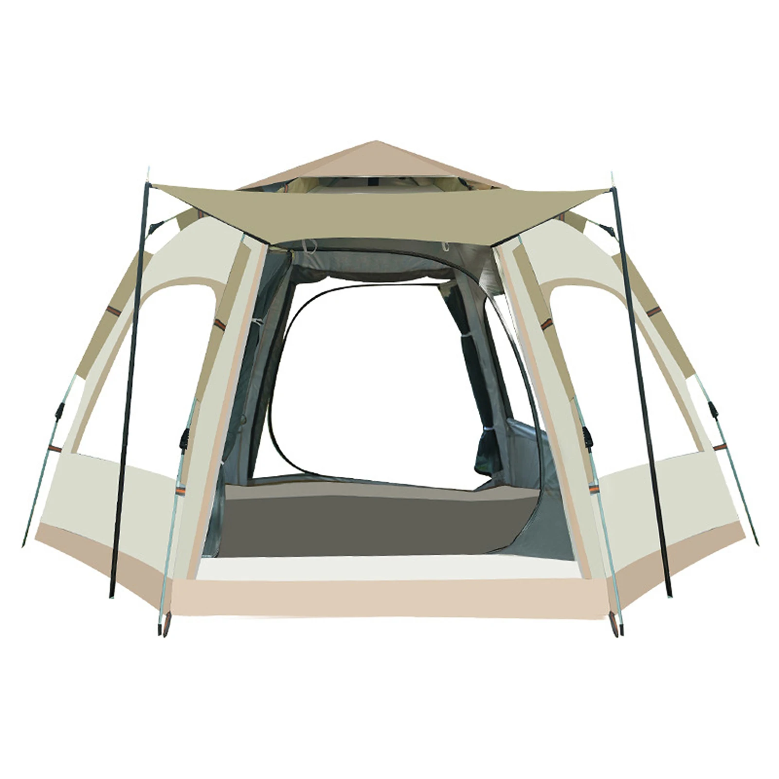 

Instant Pop Up Outdoor Tent Quick Open 3-8 Person Family Camping Hiking Mountaineering Car Self Driving Awning Beach Pergola
