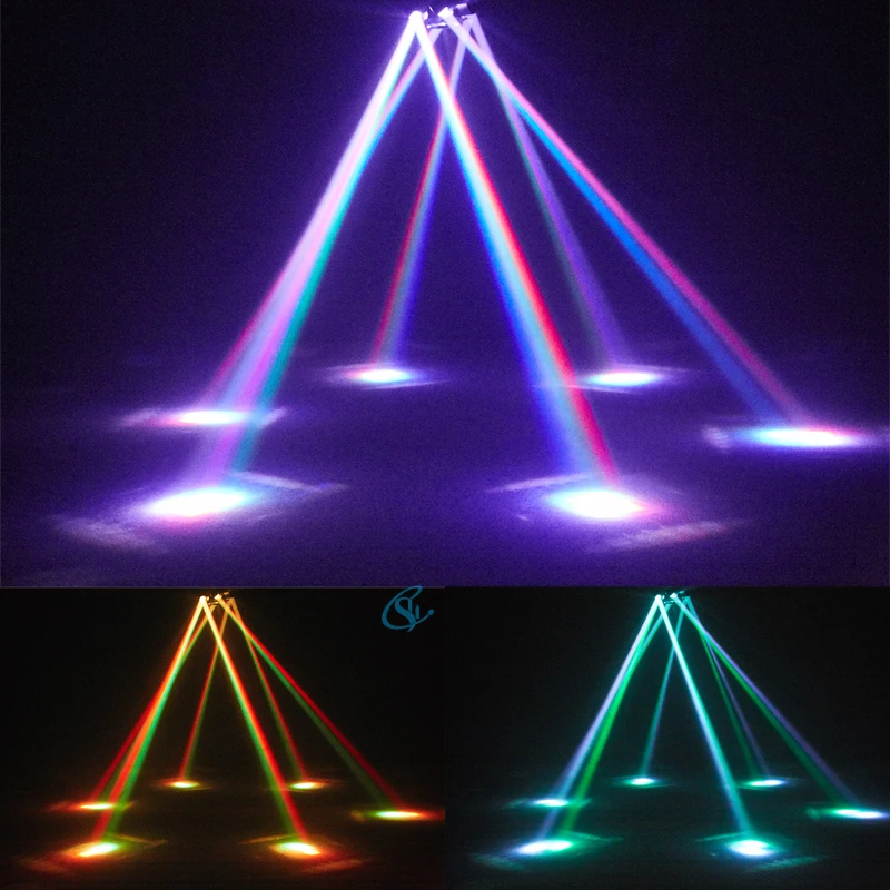 RGBW LED 100W Stage Disco Lights Projector Strobe Laser Lights Remote Control fo
