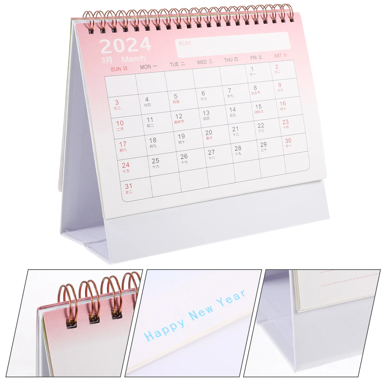 

Desk Calendar Stand Up Flip Table Decor Monthly Planner Office Note Calendars New Year Home Decorations