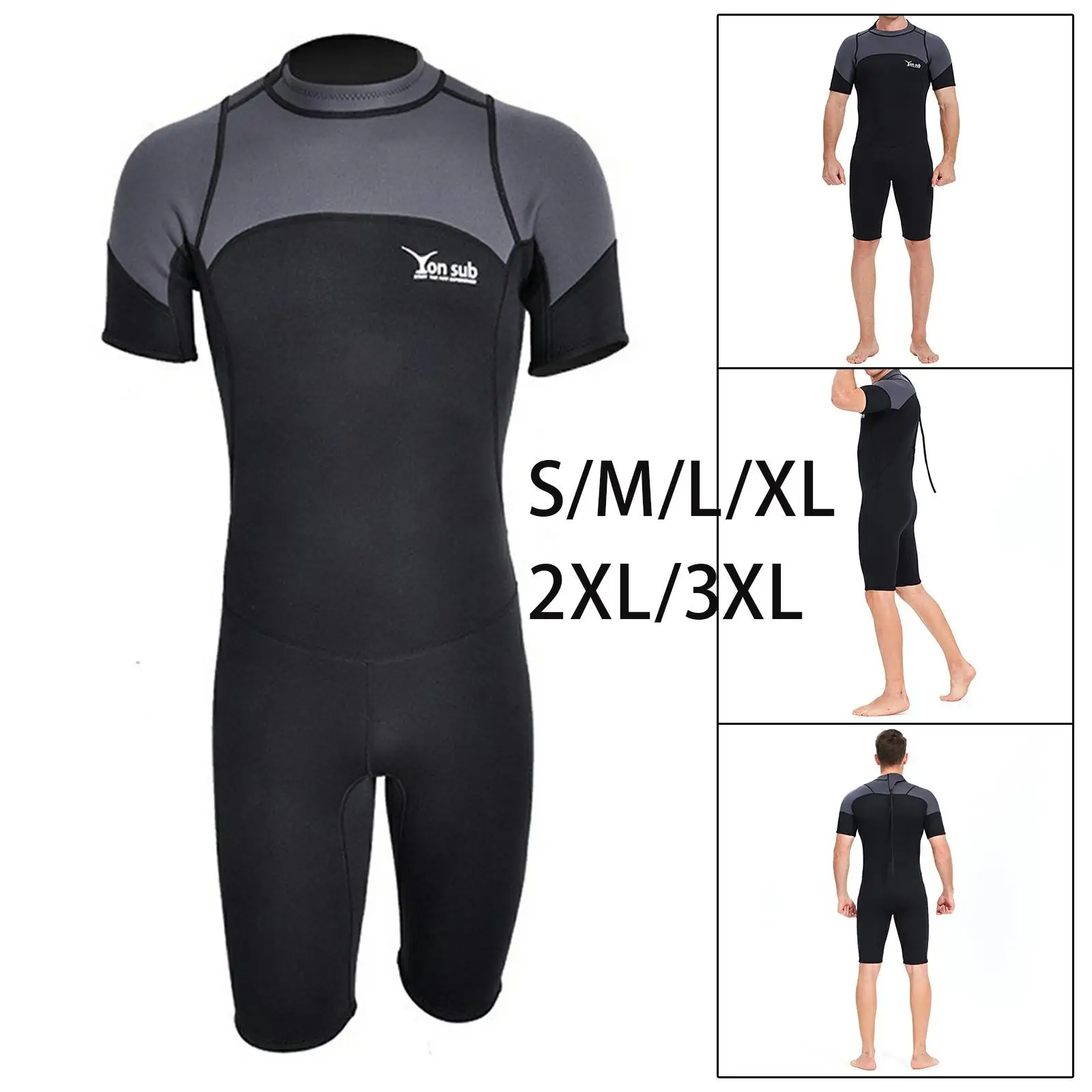 

Men Shorty Wetsuit Full Body Scuba Diving Suit for Snorkeling