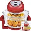 16Qt Large Air Fryer Oven Large Halogen Oven Cooker with 50+ Air Fryers Recipe Book for Quick + Easy Meals for Entire Family 1