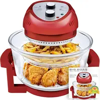 16Qt Large Air Fryer Oven Large Halogen Oven Cooker with 50+ Air Fryers Recipe Book for Quick + Easy Meals for Entire Family 1