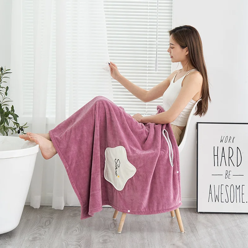 Thickened Long Bath Towel Microfiber Ladies Sexy Wearable Quick Dry Magic Bath Beach Spa Bathrobe Laundry Beach Dress microfiber towel bath towel