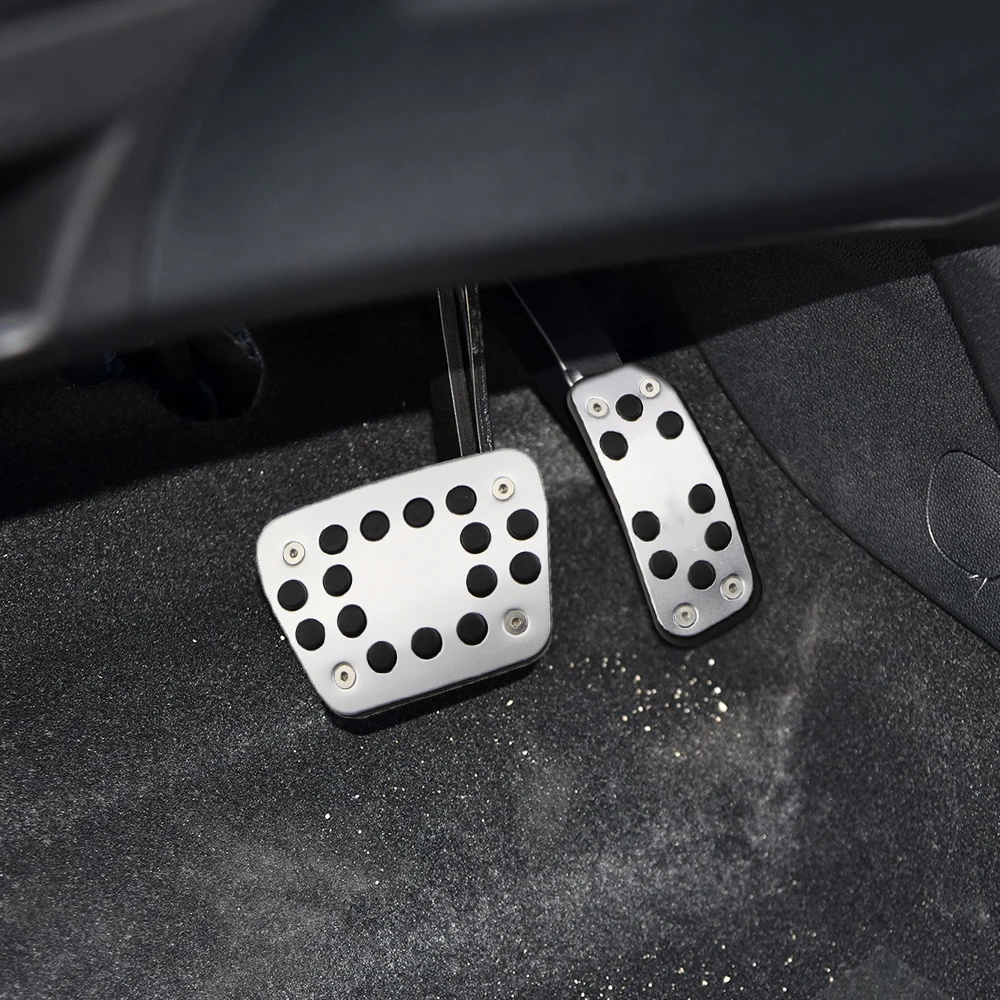Car Pedal Cover For Ford Fiesta MK7 2009-2015 Ecosport 2012-Accelerator Gas Pedals Pads Aluminium Alloy Rubber