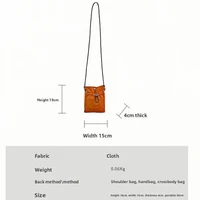 Sac à bandoulière en Nylon souple, Mini portefeuille pour téléphone, sac à bandoulière carré multifonctionnel, sac à main en toile, sacoche 6