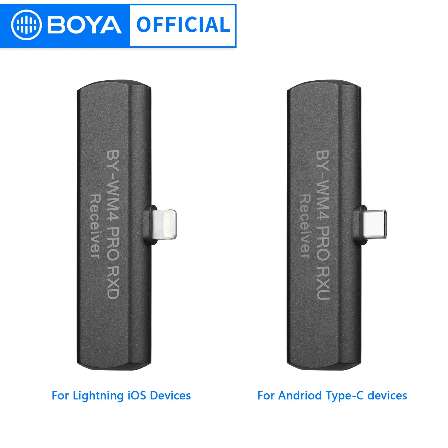 BOYA BY-WM4 Pro RXD/RXU Wireless Microphone Receiver for iPhone Android  Type-c Smartphone Device Mic System Accessories - AliExpress