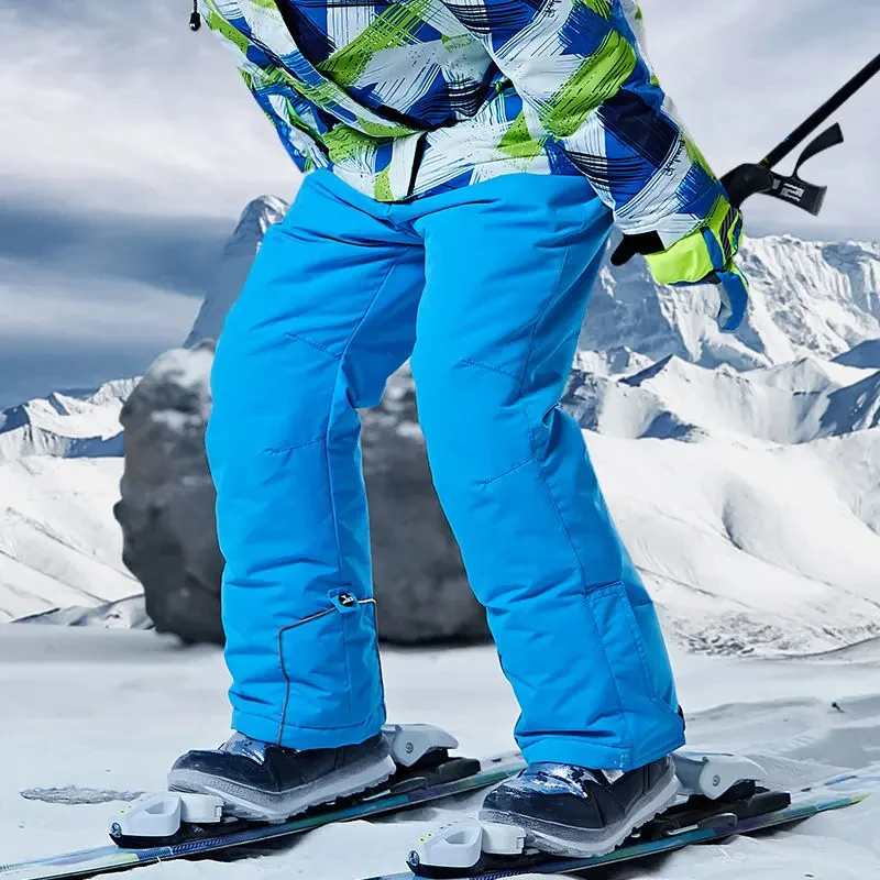 

New Winter Children's Boys Ski Warm Pants Outdoor Sport Waterproof Windproof Trousers For Kids Girls Snowboarding Overalls