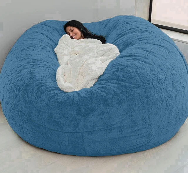 Dropshipping gigante Beanbag copridivano Pouf No farcito Big XXL Bean Bag  sedia letto Puff Seat Pouf divano Futon Relax Lounge Furn - AliExpress