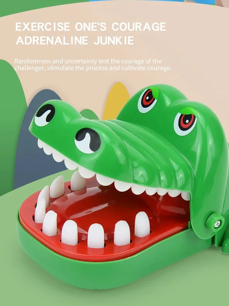 Bite hand crocodile children's toy stress relief toy parent-child interactive party prank toy image 7