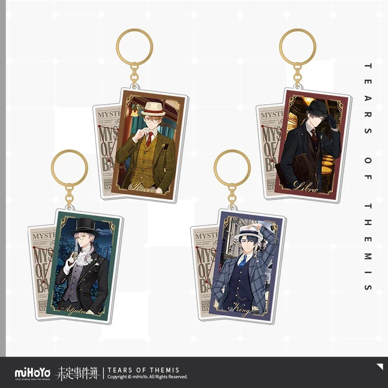 

Official Anime Game Tears of Themis Bakerlon Series Cosplay Acrylic Cartoon Keychain Bags Pendant Keyring Charm Fans Props Gift