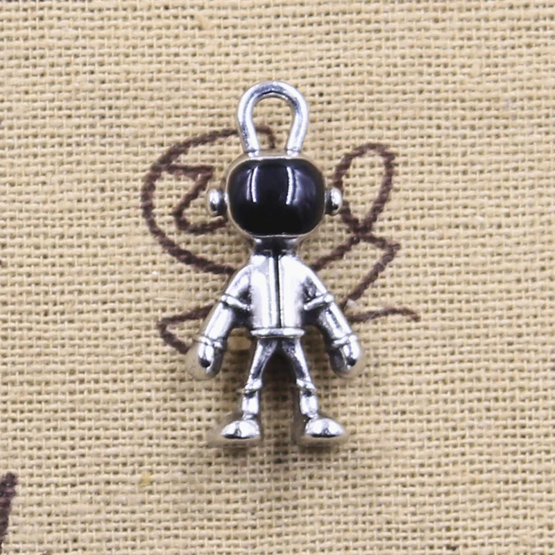 20pcs / lot Smalto blu metallo universo stelle luna astronauta interstellare spazio incantesimi per fai-da-te braccialetto collana orecchini gioielli facendo - Italia