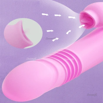 Vibrator Female Masturbation Sex Toy Dildo Stretching Tongue Licking Sucking G-spot Clitoris Blowjob Women Adult Products For 18 3