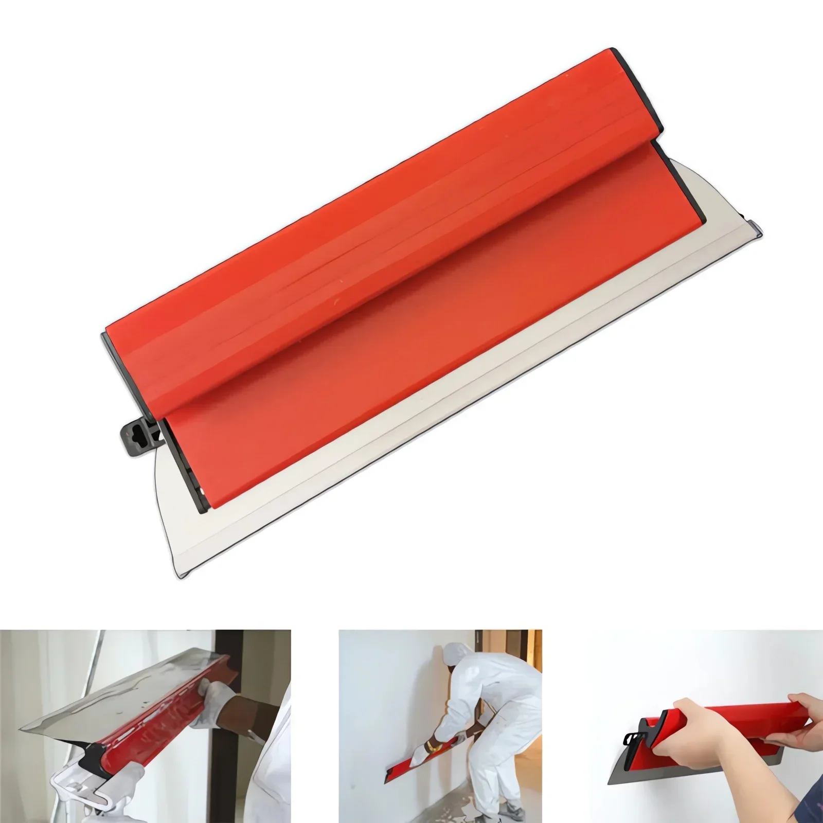 Plastering Blade Wall Plastering Trowel Drywall Spatula 4Pcs Drywall Smoothing Spatula Skimming Flexible Blade Painting Finishing Skimming Blades Building Tool