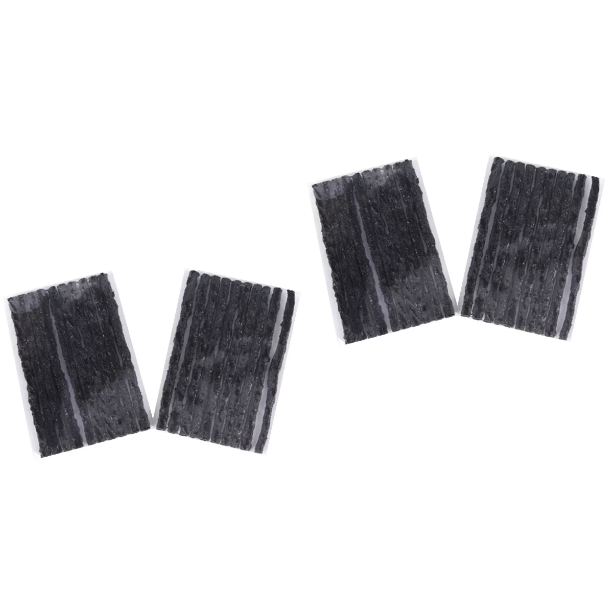 

200 PCS Car Tubeless Seal Strip Automotive Vacuum Wheels Tire Puncture Tape Auto Tire Repair Tools - 100*35mm (Black)