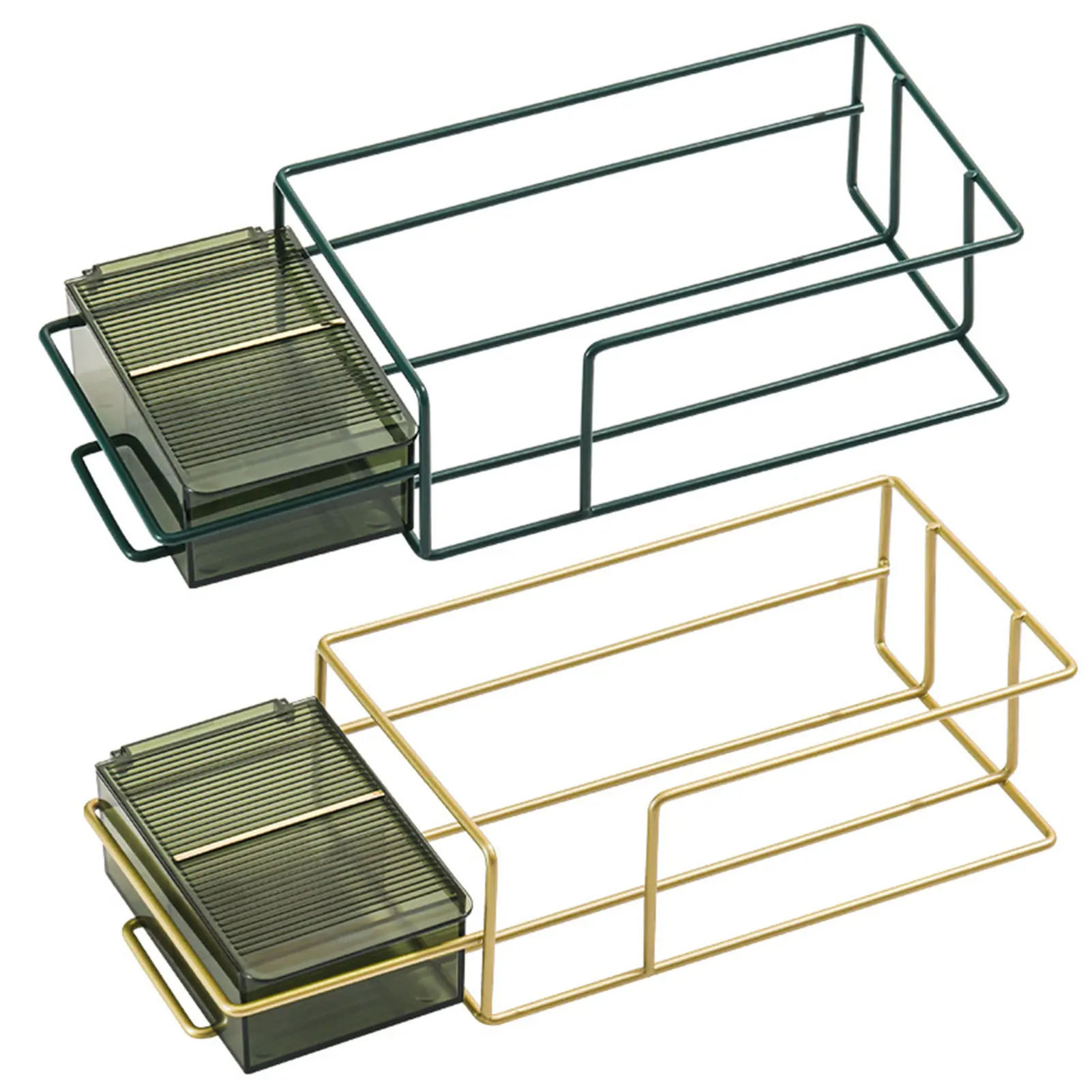 

Полка для хранения салфеток для лица, ватных палочек, со съемным мини-держателем, коробка для рабочего стола, ванной комнаты SAL99