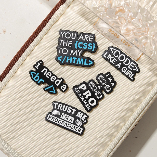 Programmer Enamel Pins Brooches Lapel Badges  5
