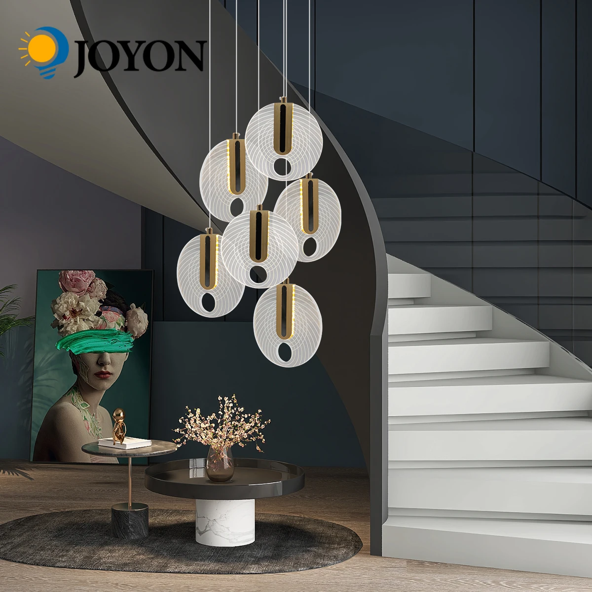 

Minimalist LED Pendant Lamp Nordic Modern Hanging Lights for Bedroom Bedside Dining Room Decoration Chandelier Light
